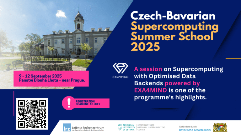 EXA4MIND will be part of the Czech-Bavarian Supercomputing Summer School 2025