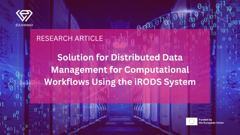 Solution for Distributed Data Management for Computational Workflows Using the iRODS System